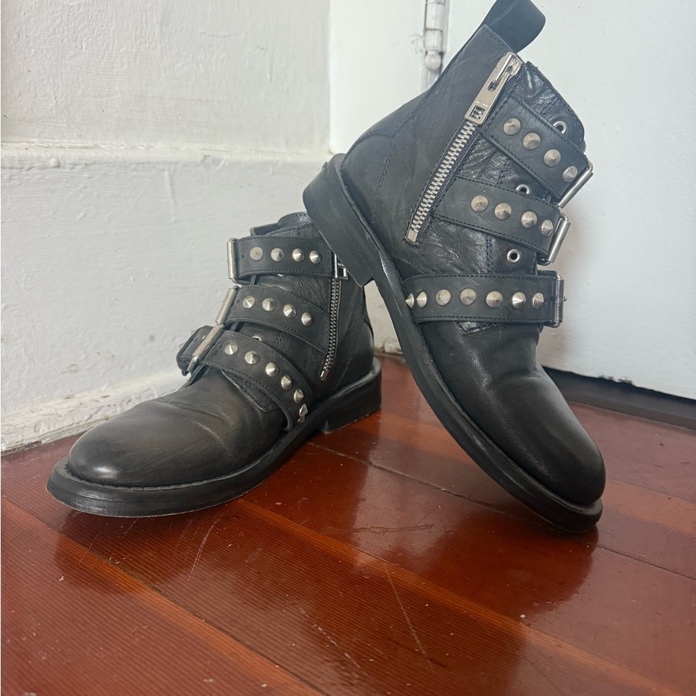 Zadig & Voltaire Black Leather Boots